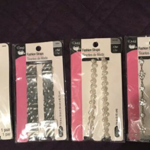 4 New Dritz Fashion Assorted detachable Bra Straps